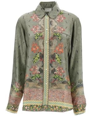 Pierre Louis Mascia Floral-Print Shirt - Green