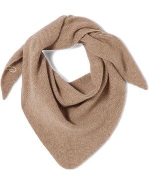 Claudie Pierlot Bestickter Schal Aus Kaschmir - Natur