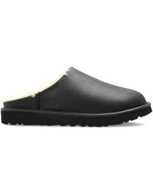 UGG Leather Mules - Grey