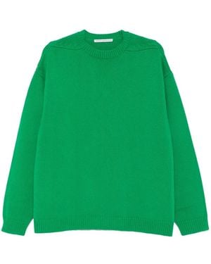 Studio Nicholson Ribbed-Knit Crew-Neck Sweater - Green