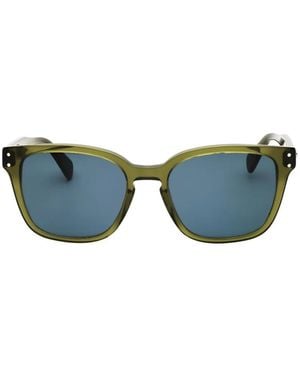 Ferragamo Rectangle-Frame Sunglasses - Blue