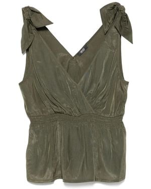 Liu Jo Bow-Detail Top - Green