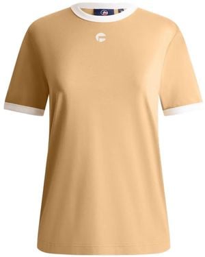 Fusalp Tanixa Contrast-Trims T-Shirt - Natural