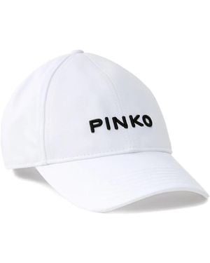 Pinko Embroidered-Logo Baseball Cap - White