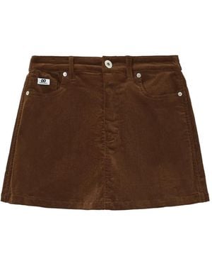 Chocoolate Logo-Patch Corduroy Shorts - Brown
