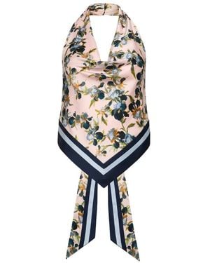 Cinq À Sept Asher Halterneck Top - White
