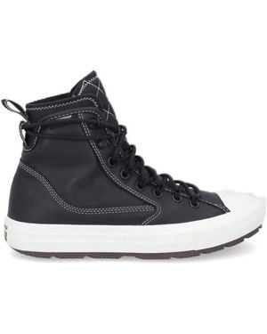 Converse High-Top Lace-Up Sneakers - Black