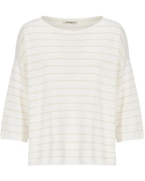 Kangra Striped Cotton T-Shirt - White