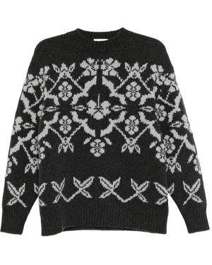 High Sport Pullover Mit Fair-Isle-Muster - Schwarz