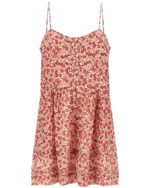 Isabel Marant Vickie Jumpsuit Mit Blumenspitze - Rot