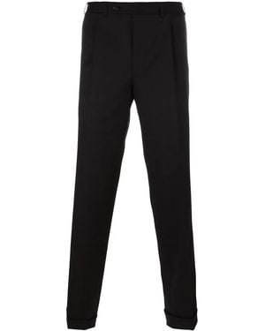 Canali Straight Leg Trousers - Black