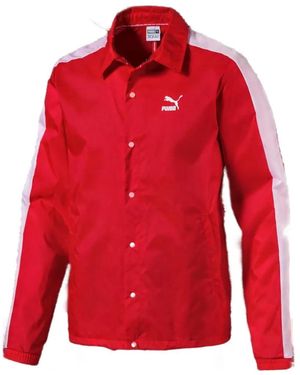 PUMA Logo-Detail Jacket - Red