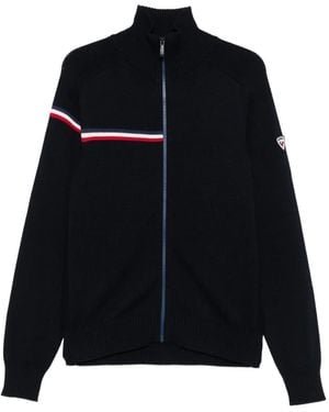 Rossignol Pull Zippé Odysseus À Détails Rayés - Noir