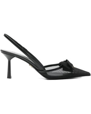 Prada Spitze Pumps Mit Schleife - Schwarz