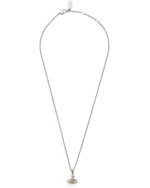 Vivienne Westwood New Petite Orb Necklace - White