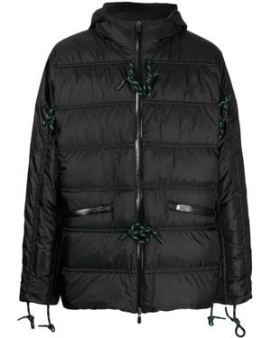 Herno Zipped Hooded Padded Jacket - Black