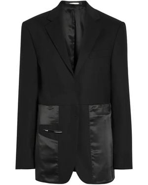 Better Paneled Single-Breasted Blazer - Black