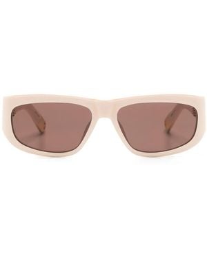 Jacquemus Rectangle-Frame Sunglasses - Pink