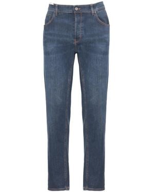 PT Torino Faded Slim-Fit Jeans - Blue