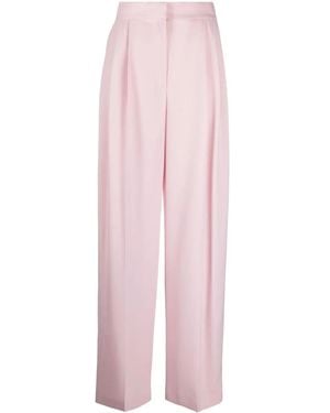 McQueen Pleated High-waisted Trousers - Pink