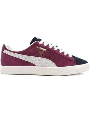 PUMA Zapatillas Clyde OG con paneles - Morado