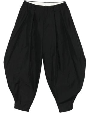Comme des Garçons Pantalones anchos de lana - Azul