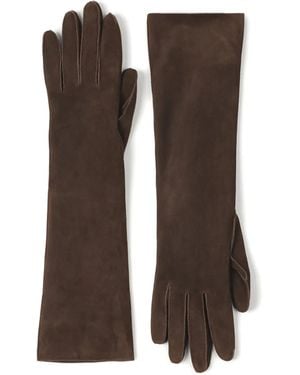Lanvin Suede Gloves - Brown