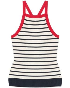 Tommy Hilfiger X Sofia Richie Grainge Sleeveless Knitted Top - Red