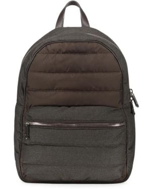 Moorer Gerson Quilted Front-Pocket Backpack - Green
