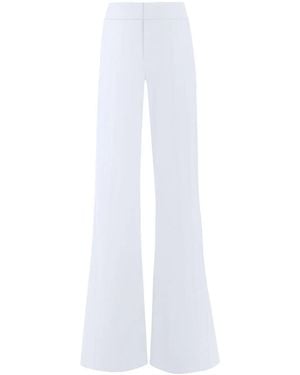 Alice + Olivia Dylan Wide-Leg Trousers - White