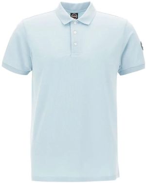 Colmar Logo-Patch Piqué Polo Shirt - Blue