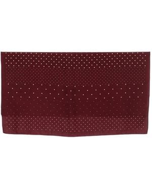 Destin Polka-Dot Wool Scarf - Purple