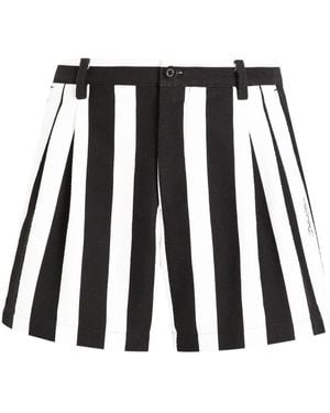 Dolce & Gabbana Striped Cotton Jacquard Shorts - Multicolour