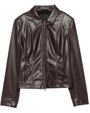 Liu Jo Belted Zip-Up Jacket - Brown