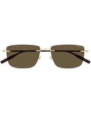 Montblanc Rectangle Sunglasses - Metallic