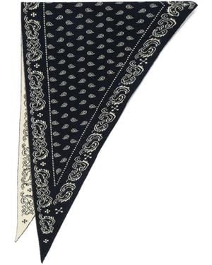 Guest In Residence Bandana-Schal mit Paisleymuster - Schwarz
