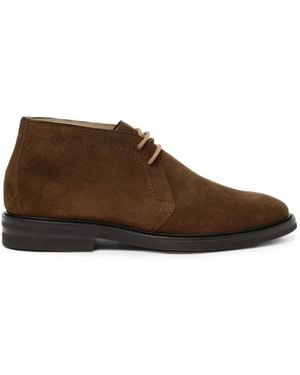SCAROSSO Roger Suede Chukka Boots - Brown