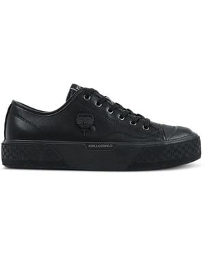 KARL LAGERFELD Leather Trainers - Black