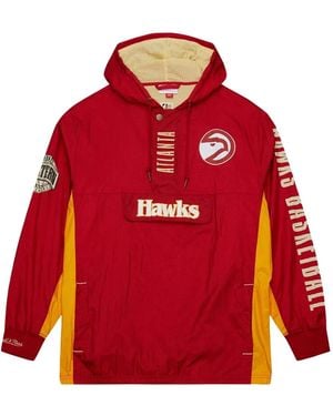 Mitchell & Ness Sudadera Atlanta Hawks Team OG 2.0 con capucha - Rojo