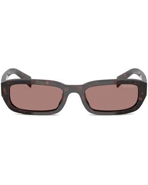 Prada スクエアフレーム サングラス - ブラウン