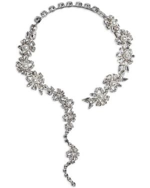 Simone Rocha Floral Pendant Necklace - White