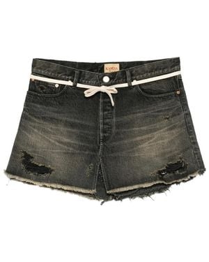 KAMIYA Rock Im Distressed-Look - Schwarz