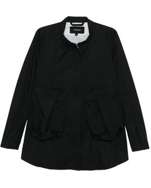 Rundholz Manteau À Poches Plaquées - Noir