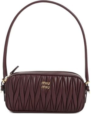Miu Miu Quilted leather shoulder bag - Lila