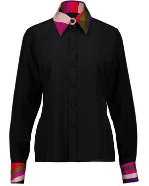 PUCCI Button Print Shirt - Black