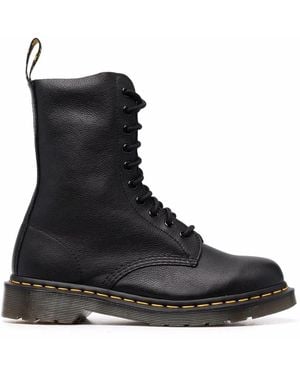 Dr. Martens 1490 Virginia Booties - Black