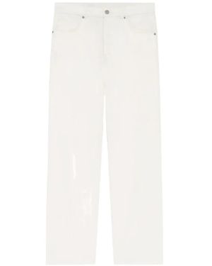 Drole de Monsieur Cotton Straight Jeans - White