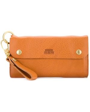 AS2OV Oiled shrink long wallet - Marrone