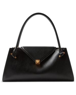Versace Severine Leather Shoulder Bag - Black