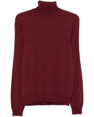 BOSS Turtleneck Wool Sweater - Red